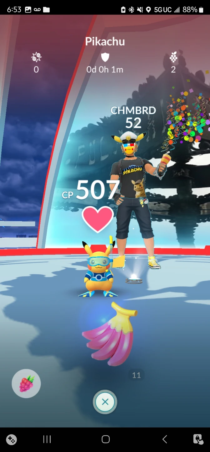 Pokemon GO Pikachu CP 507