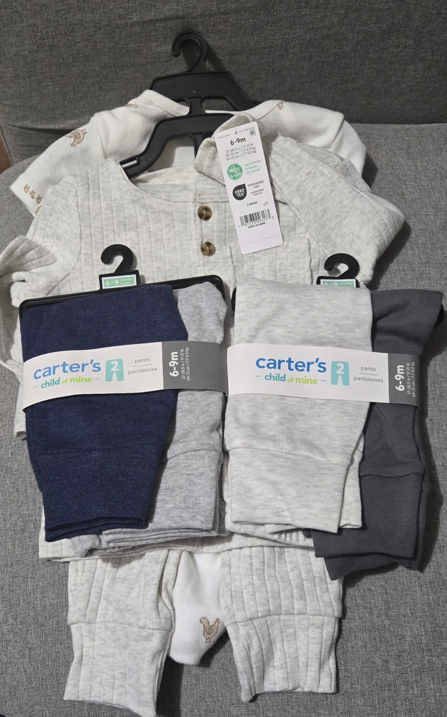 Carter's Child of Mine Baby Clothes Set 6-9 Months