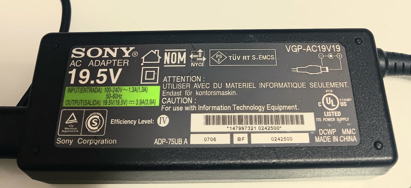🔌Sony VGP-AC19V19 AC Adapter🔌