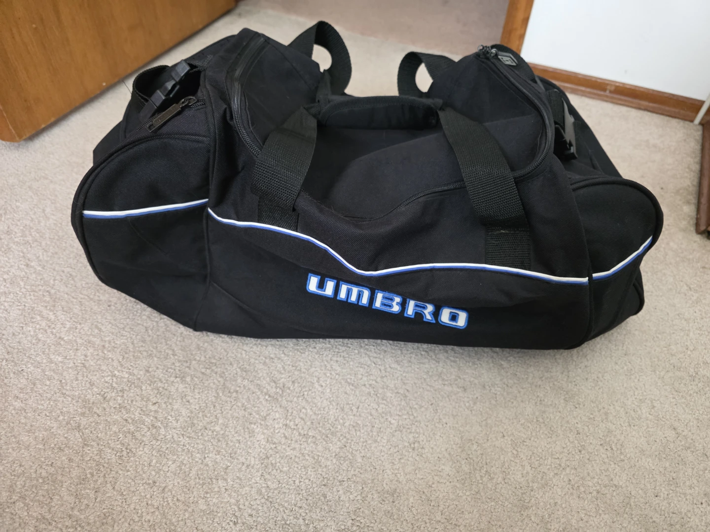 Umbro Black Duffle Bag
