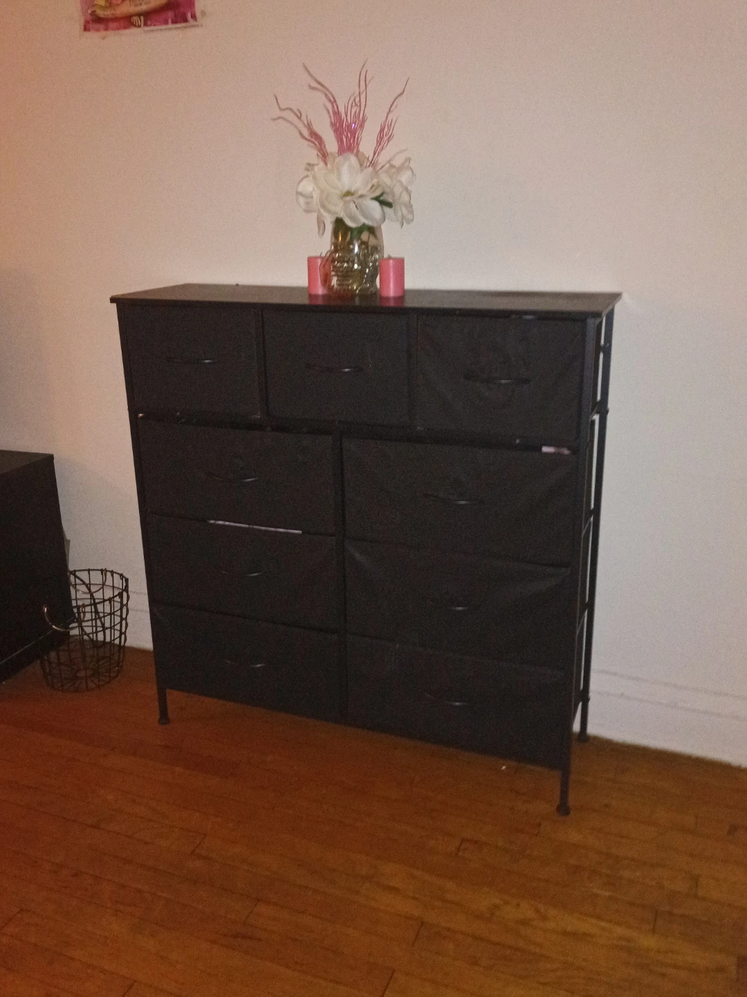 Black Dresser with 9 Drawers