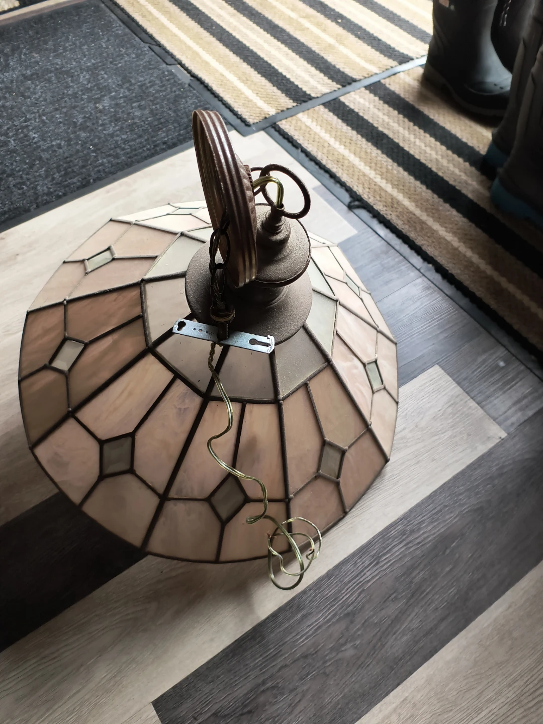 Stained Glass Pendant Light Fixture - photo 2