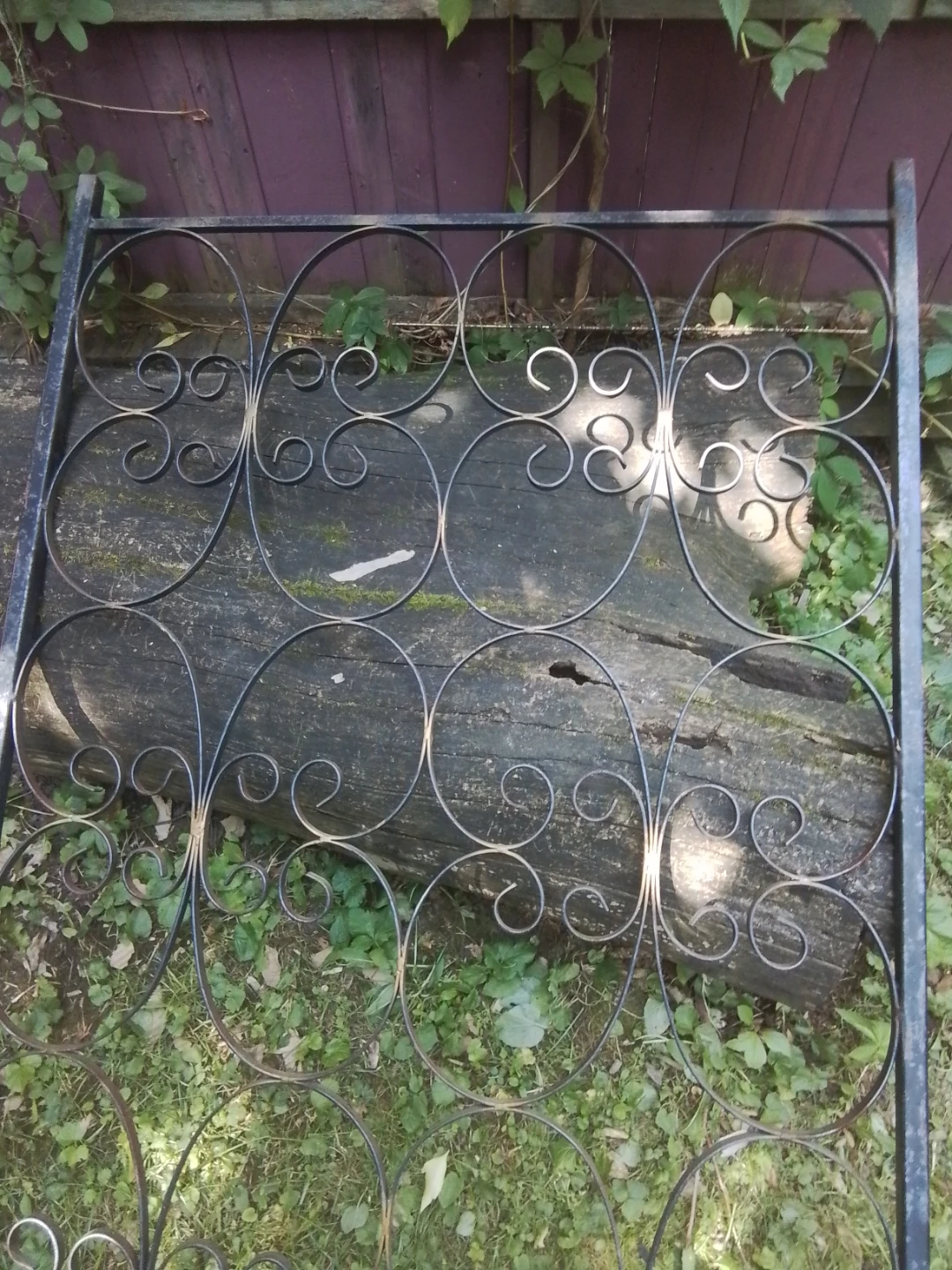 Trio of Vintage Wrought Iron Decorative Panels - photo 3