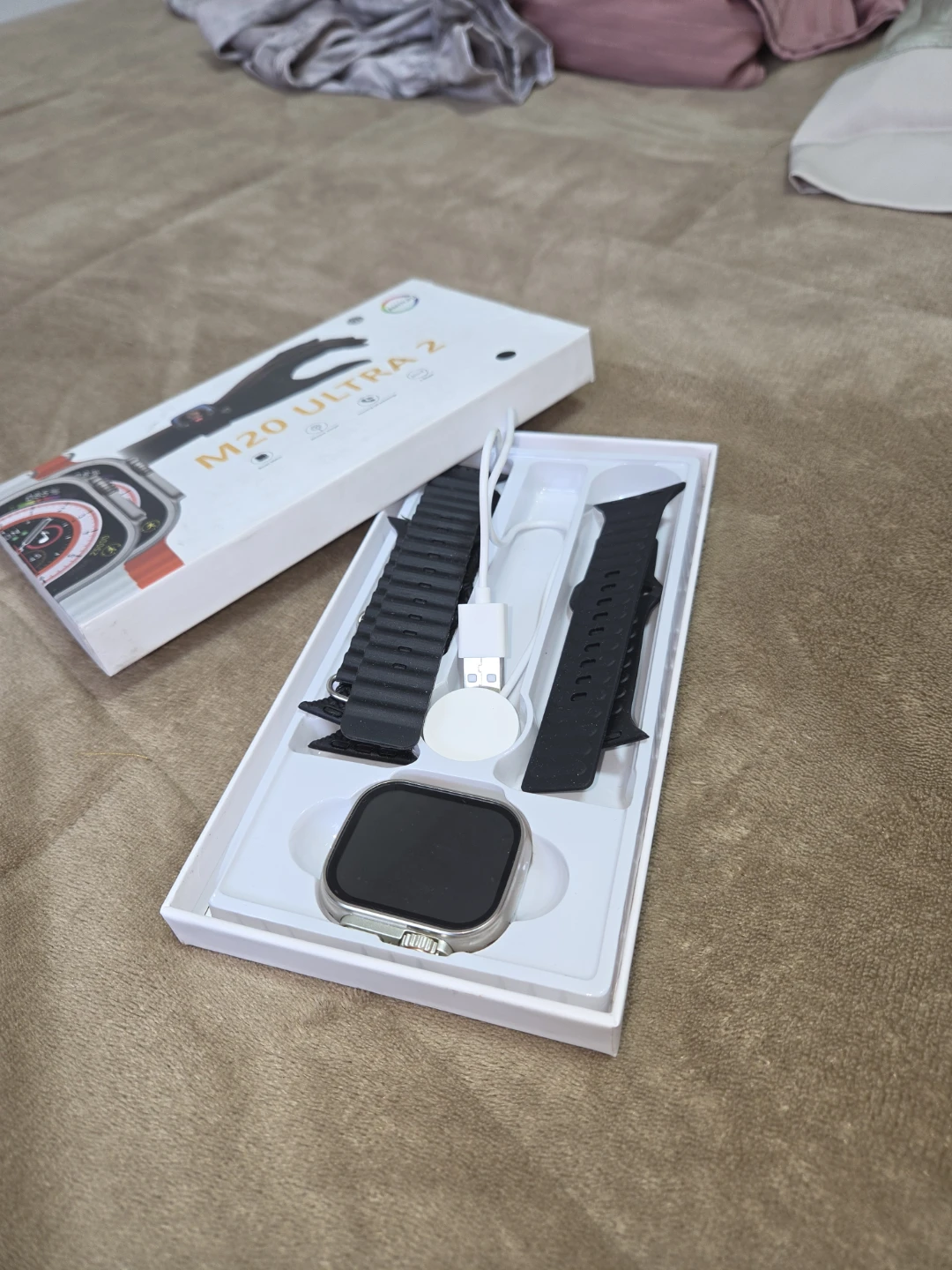 M20 Ultra 2 Smartwatch with 2 Bands & Charger