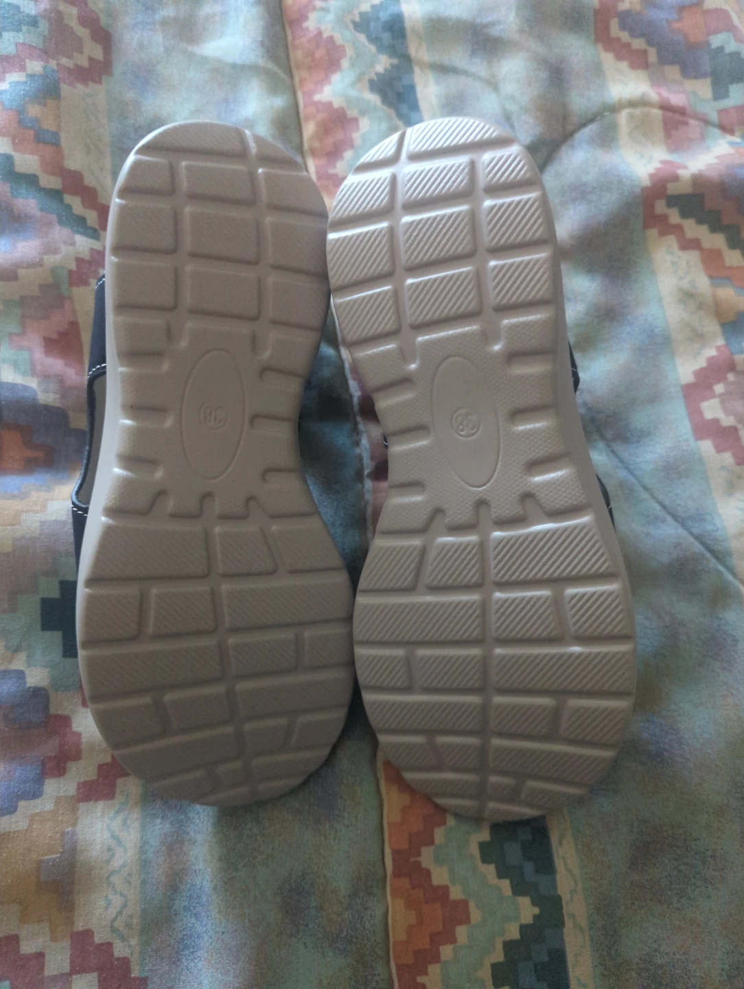 Women's Black Sandals Size 38 - photo 2
