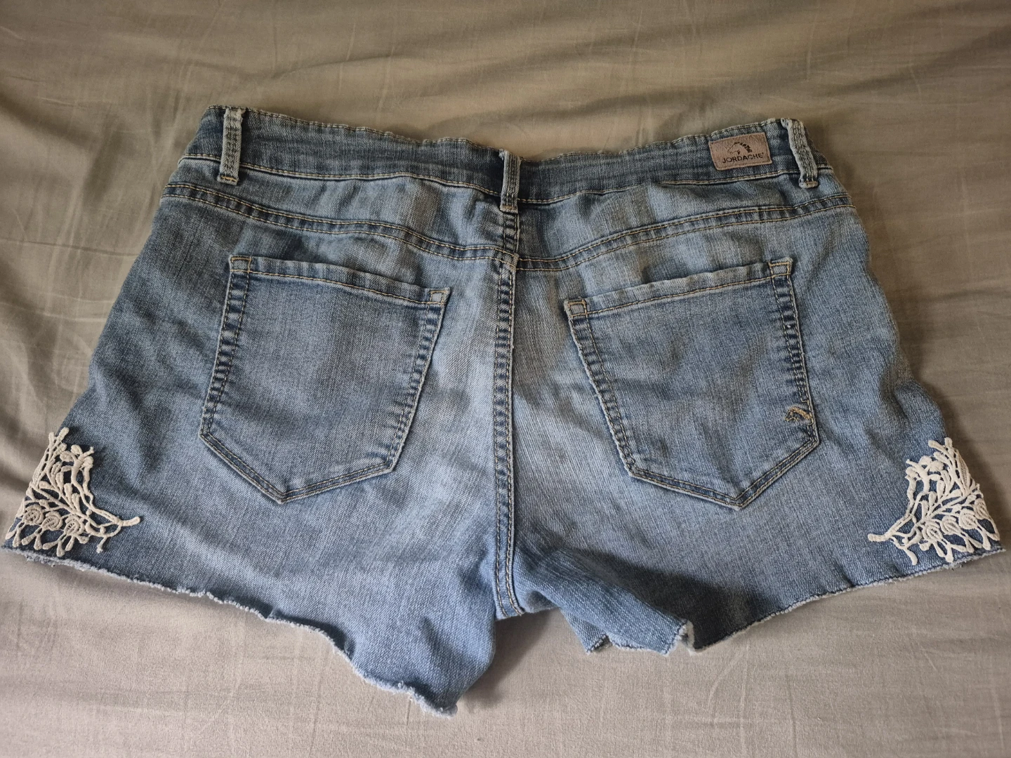 Jordache Denim Shorts with Lace Detail - photo 3