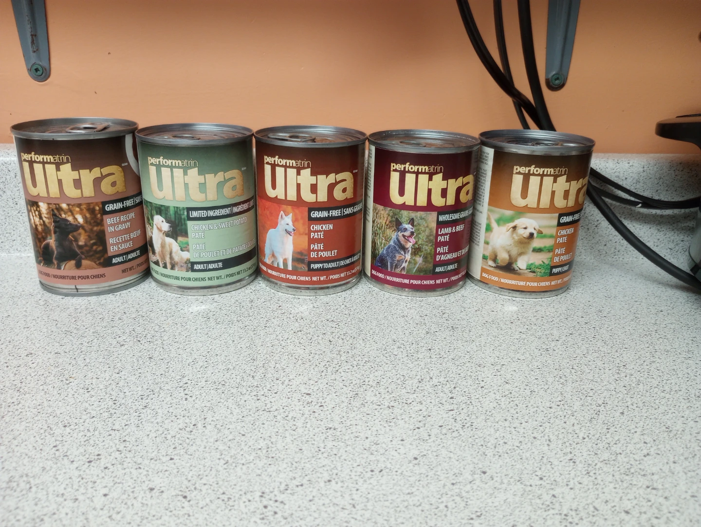 5 Cans of Performatrin Ultra Dog Food