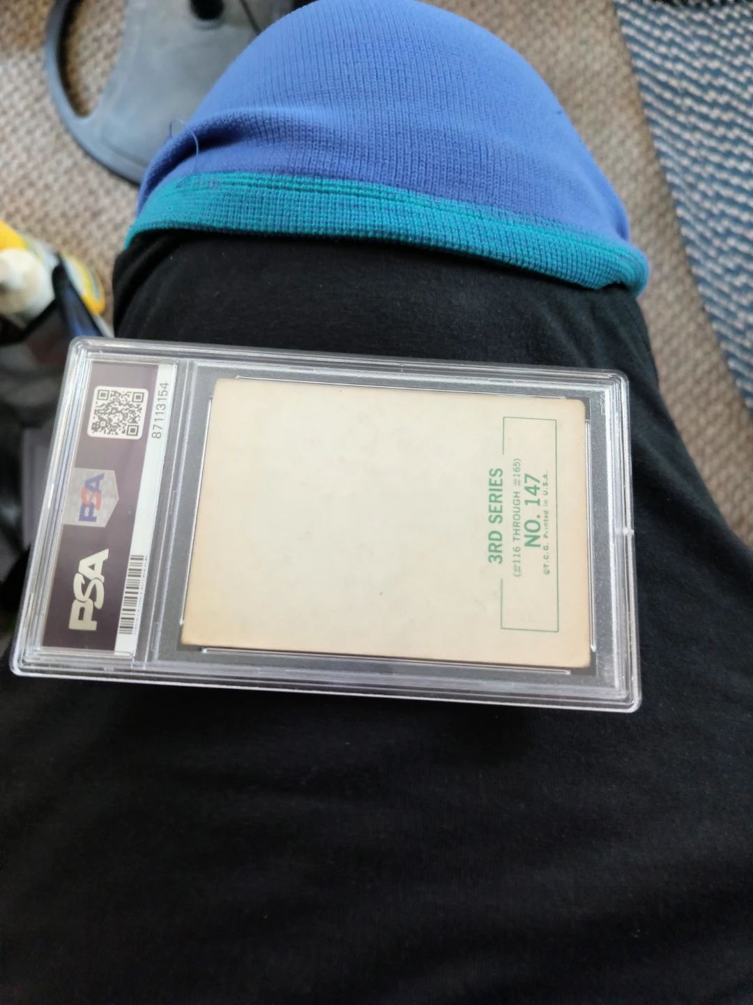 1964 Beatles B & W George Harrison Card - PSA Graded - photo 3