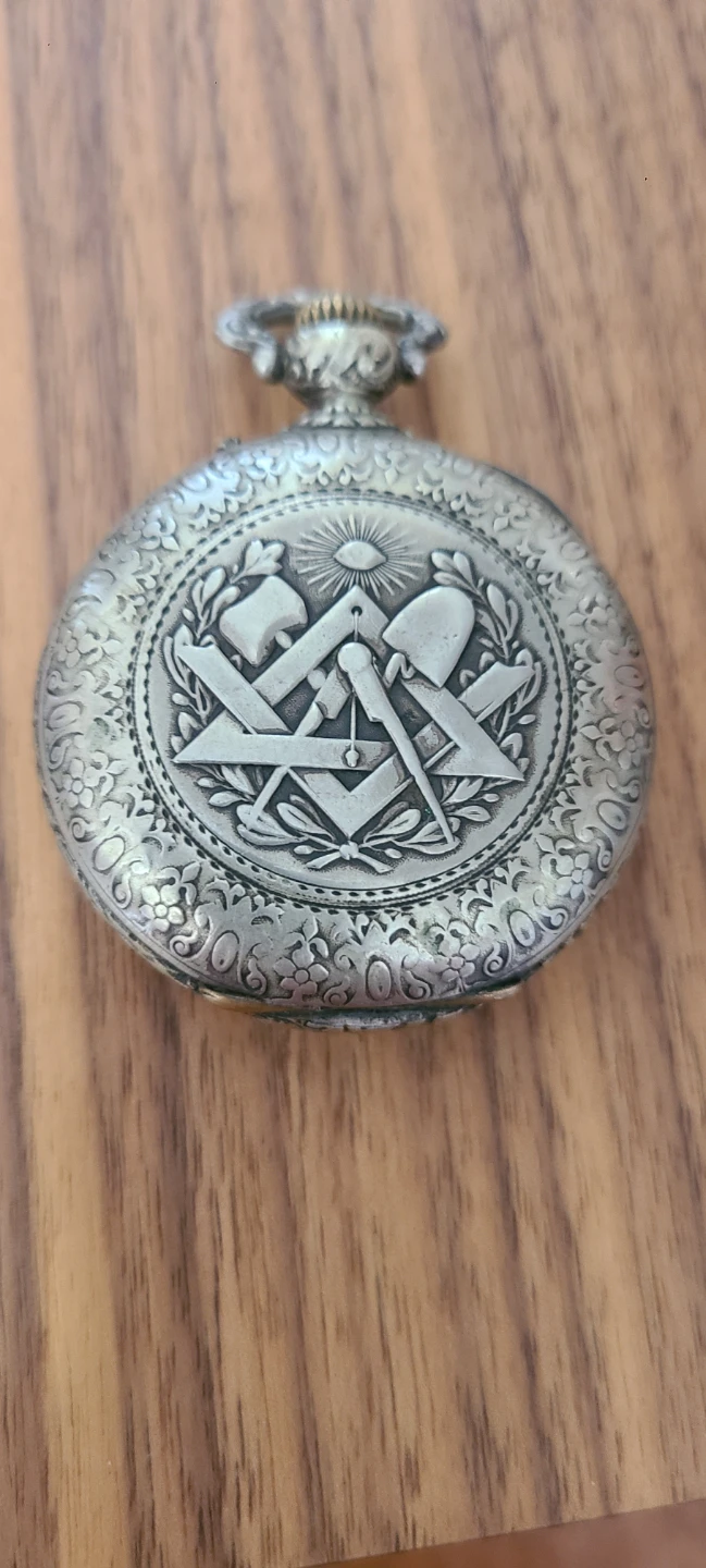 Antique Masonic Pocket Watch - photo 4