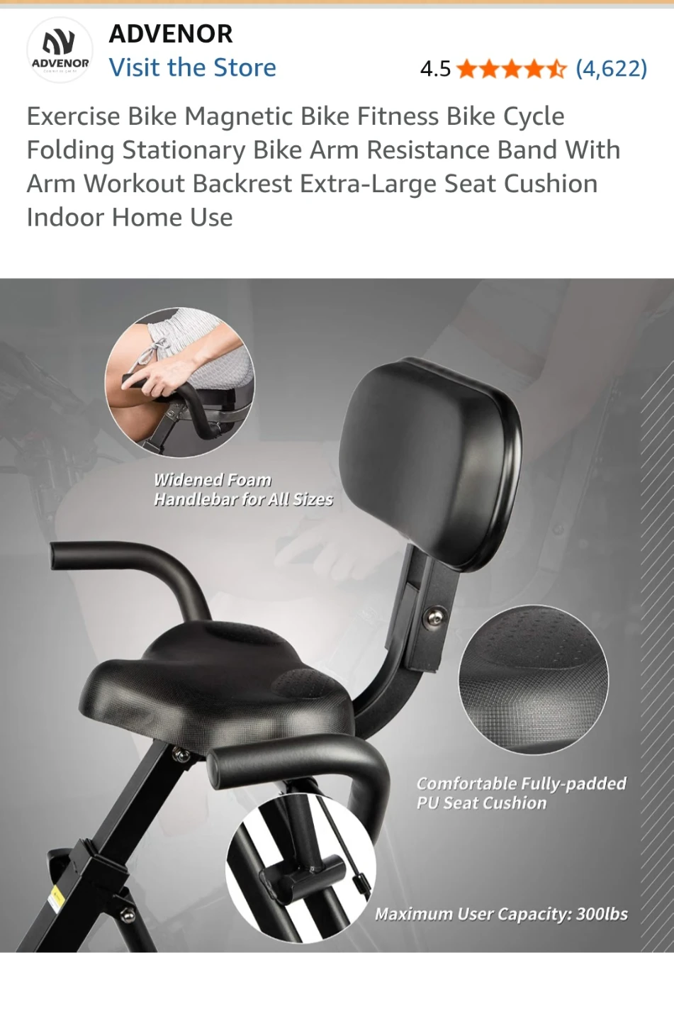 BRAND NEW FOLDABLE EXERCISE BIKE - photo 3