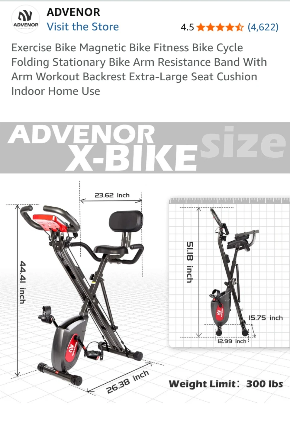 BRAND NEW FOLDABLE EXERCISE BIKE - photo 4