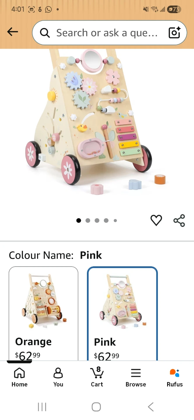 Wooden Activity Walker and wooden activity centre!