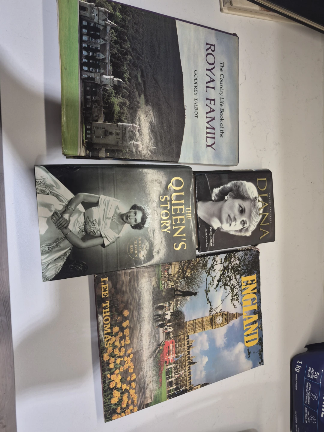 $2 each Royal Family, Diana, Queen's Story, and England Books