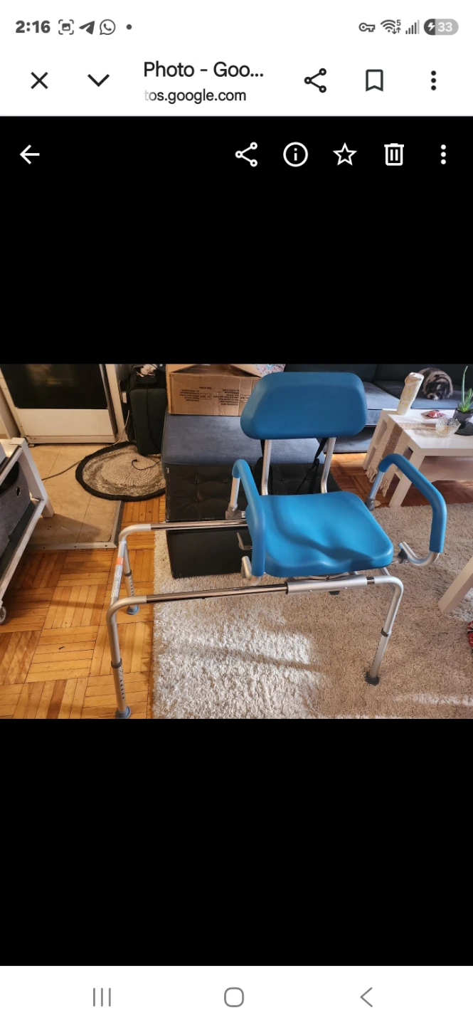 Sliding Tub Transfer Bench Shower Chair - photo 3