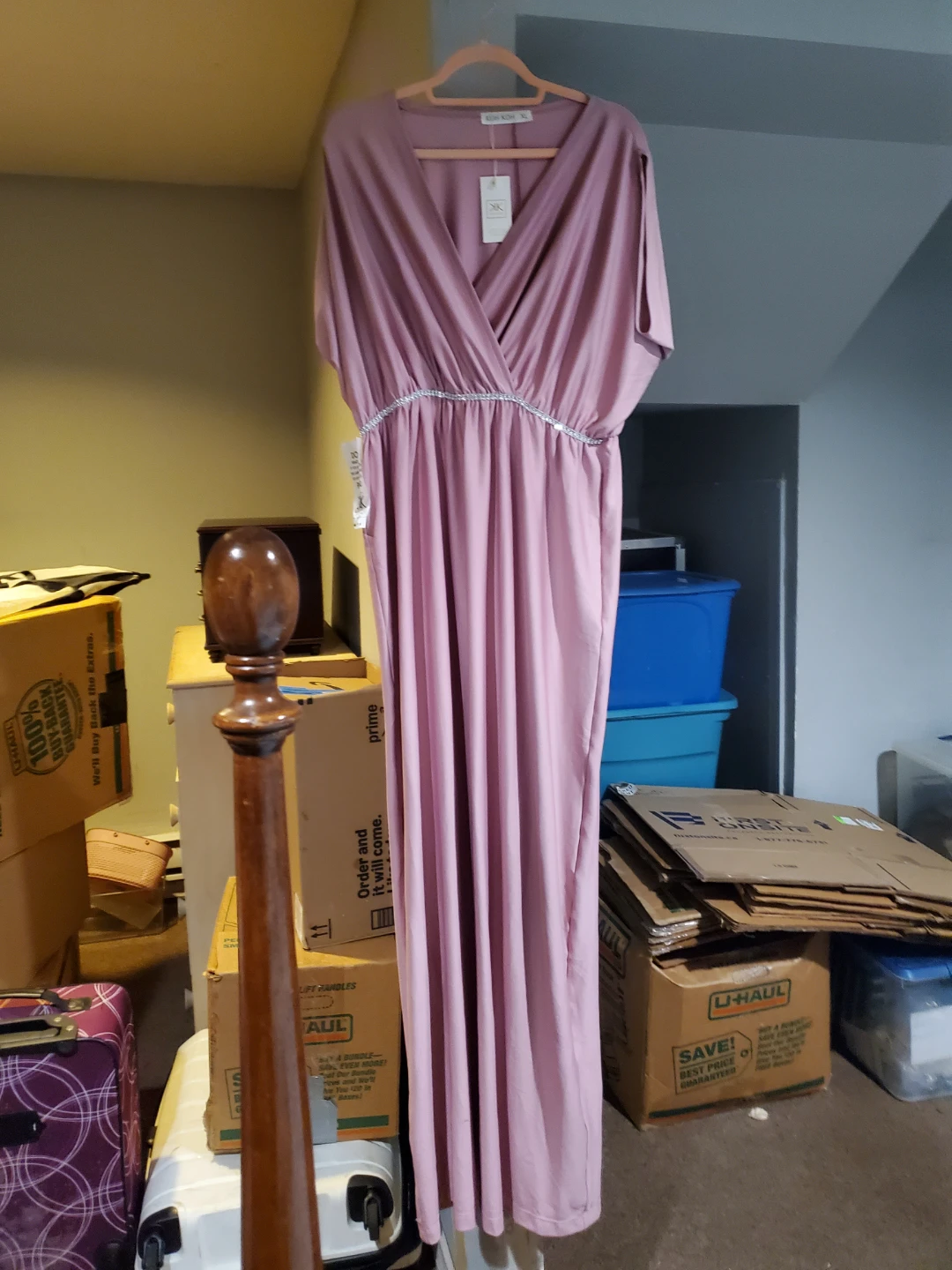 KOH KOH XL Pink Maxi Dress - photo 2