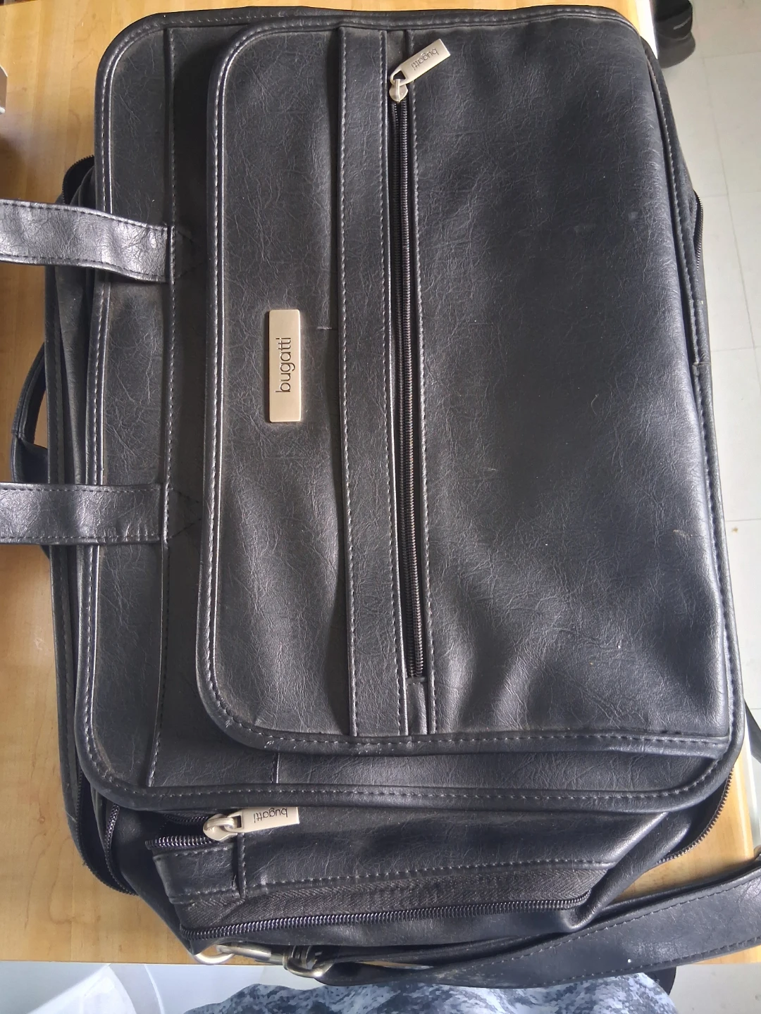 Bugatti Black Briefcase