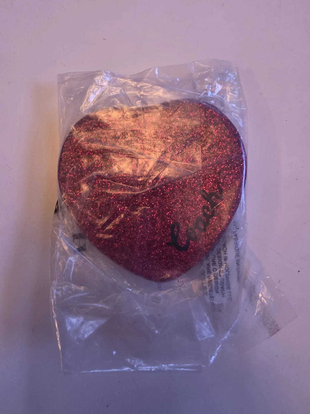 Coach Heart Shaped Glitter Mirror - photo 2