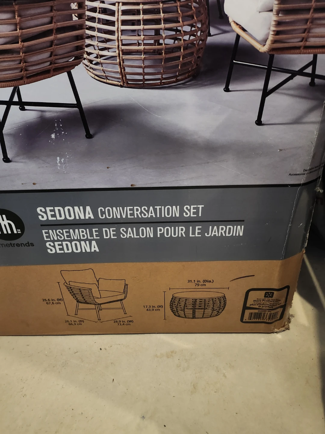 Hometrends Sedona Conversation Set - photo 3