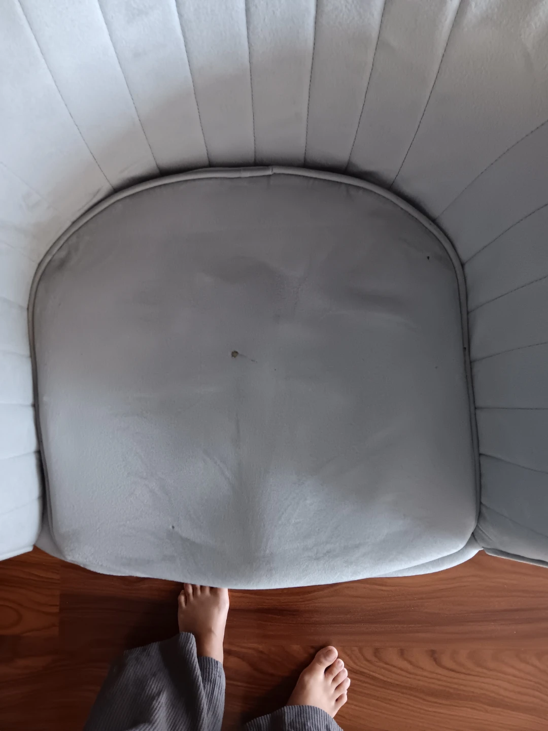 Set of 2 Grey Accent Chairs - photo 2