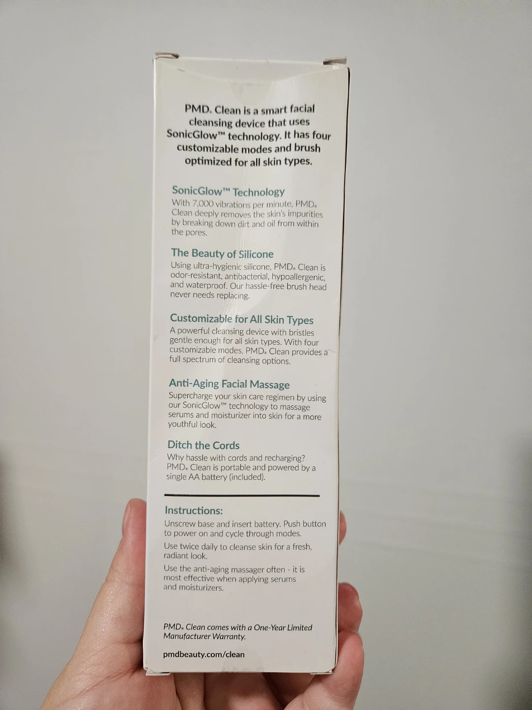PMD Clean Smart Facial Cleansing Device - Teal - photo 4