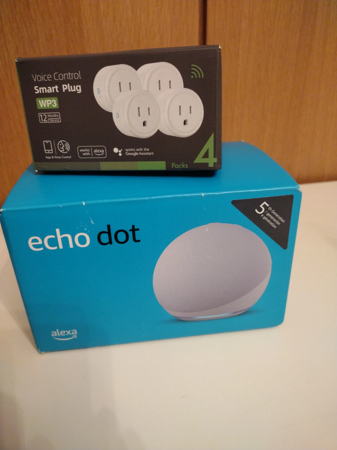 Amazon Echo Dot (5th Gen) Smart Speaker & Smart Plug 4-Pack