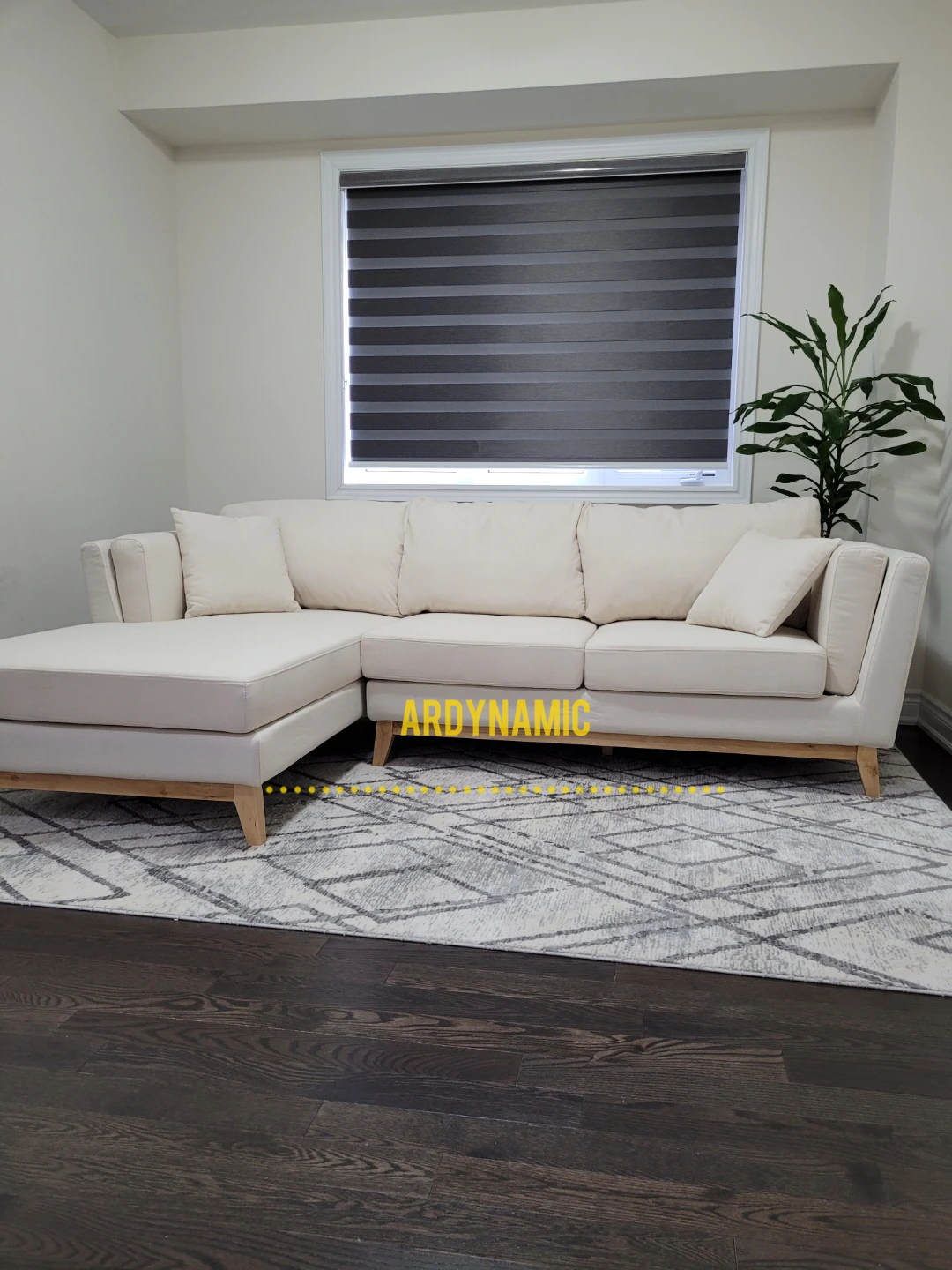 AR DYNAMIC Sectional Sofa - Cream Colour