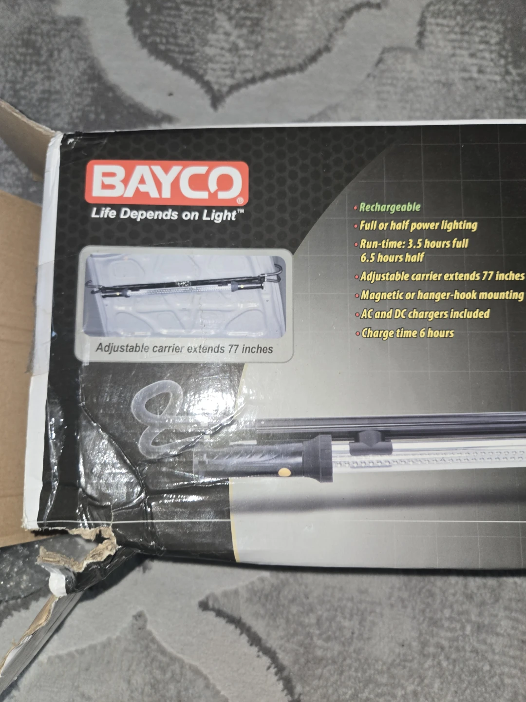 Bayco adjustable carrier extenders 77 inches