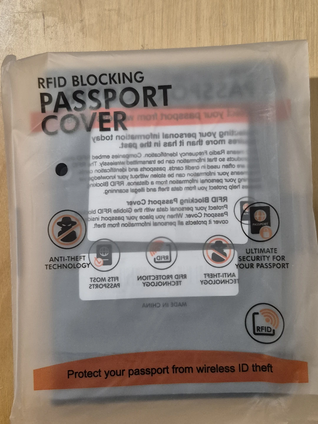 BNIP)RFID Blocking Passport Cover - photo 2