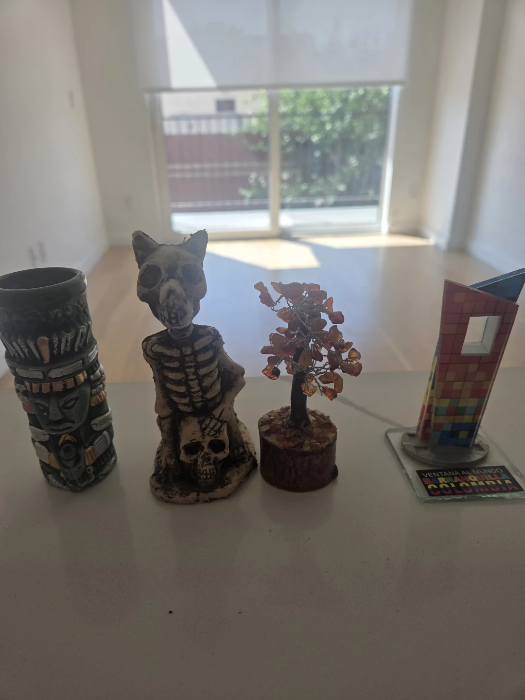 Skeleton Figurine with Skull