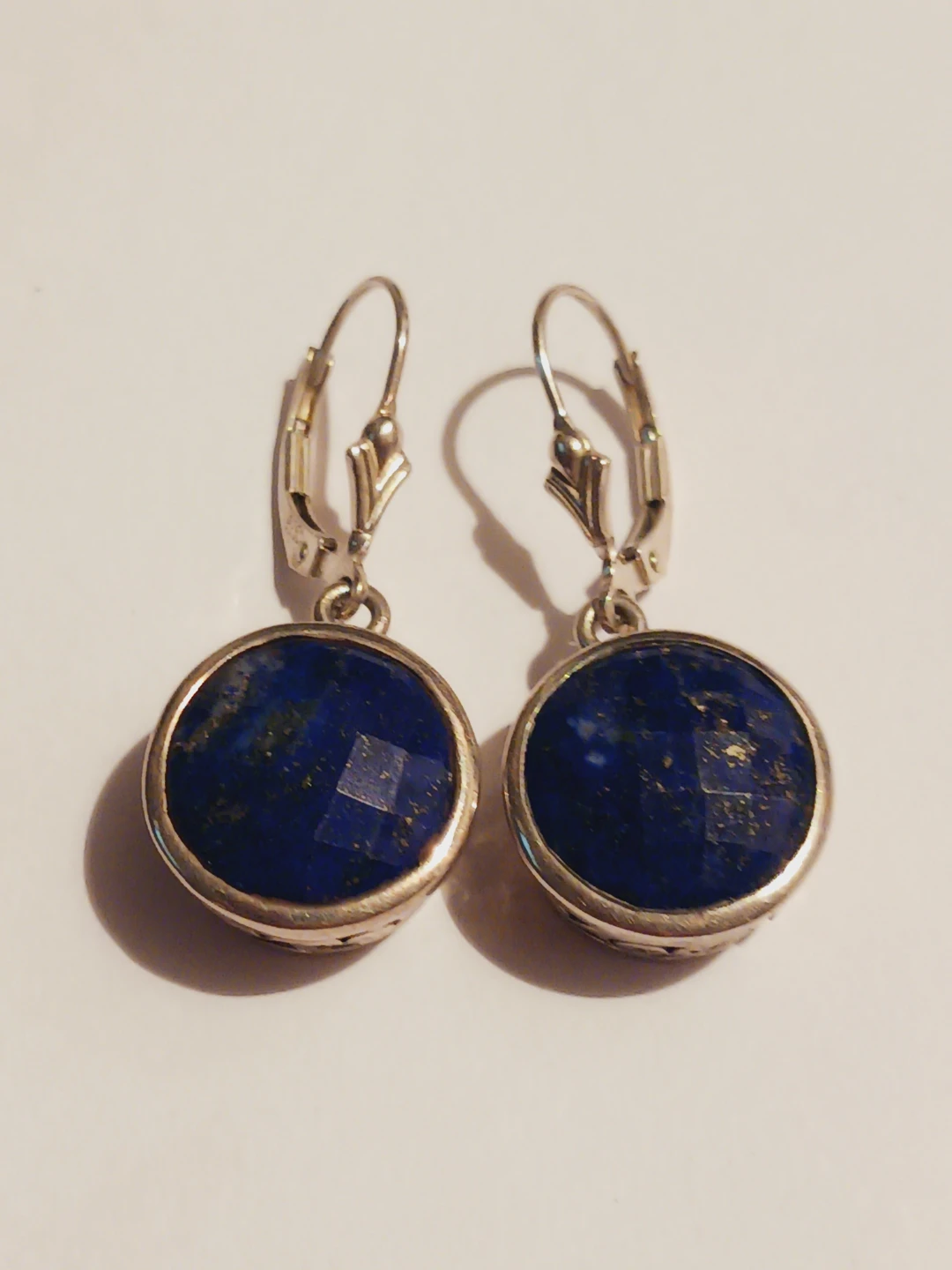Gorgeous Sterling Silver 925 Lapis Lazuli Earrings