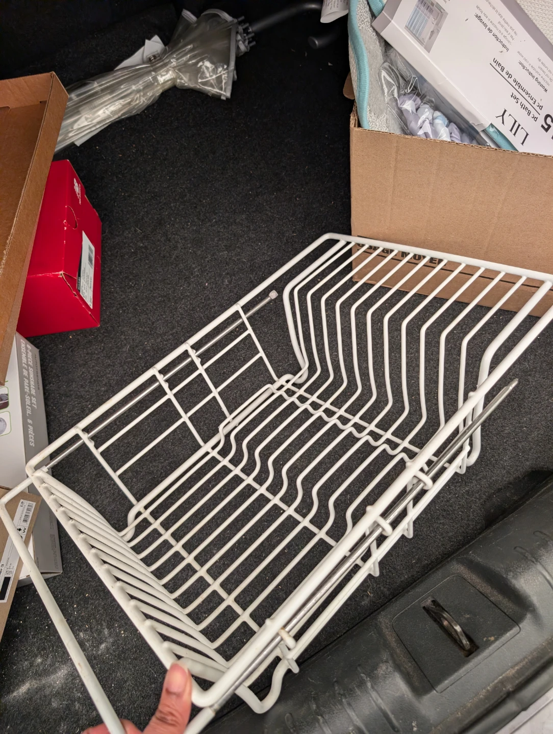 White Wire over sink Basket - photo 2