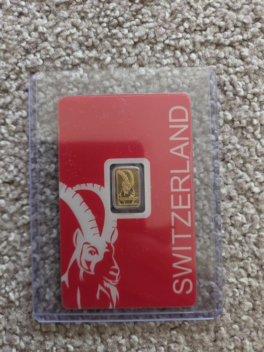 PAMP Suisse 1g Gold Bar .9999 Fine Gold Capricorn
