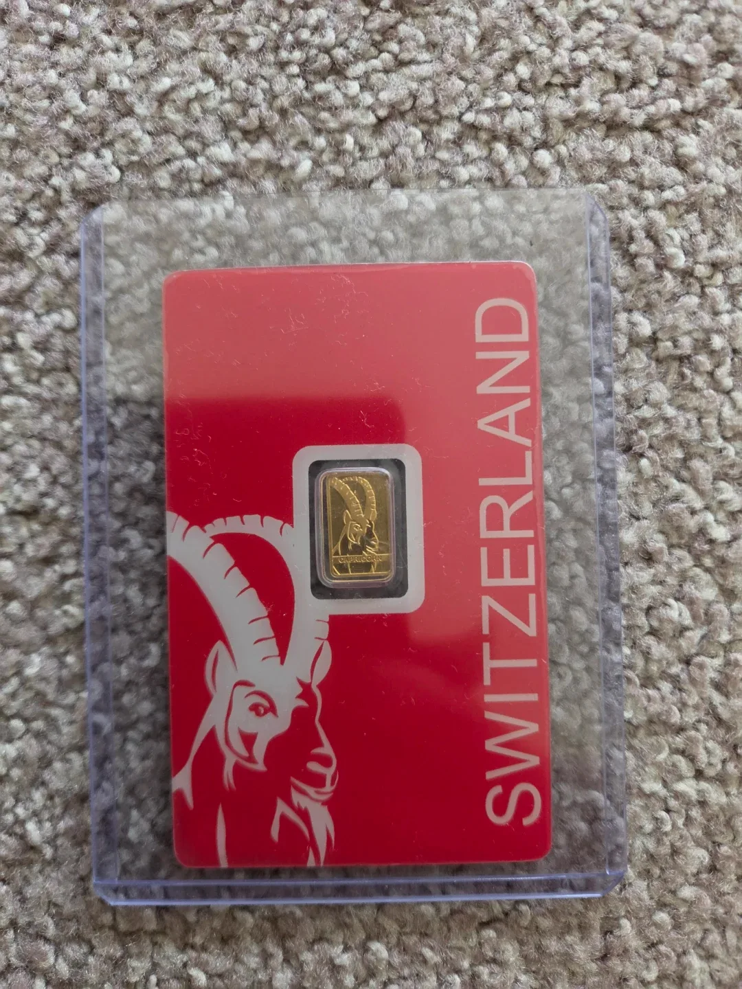 PAMP Suisse 1g Gold Bar .9999 Fine Gold Capricorn