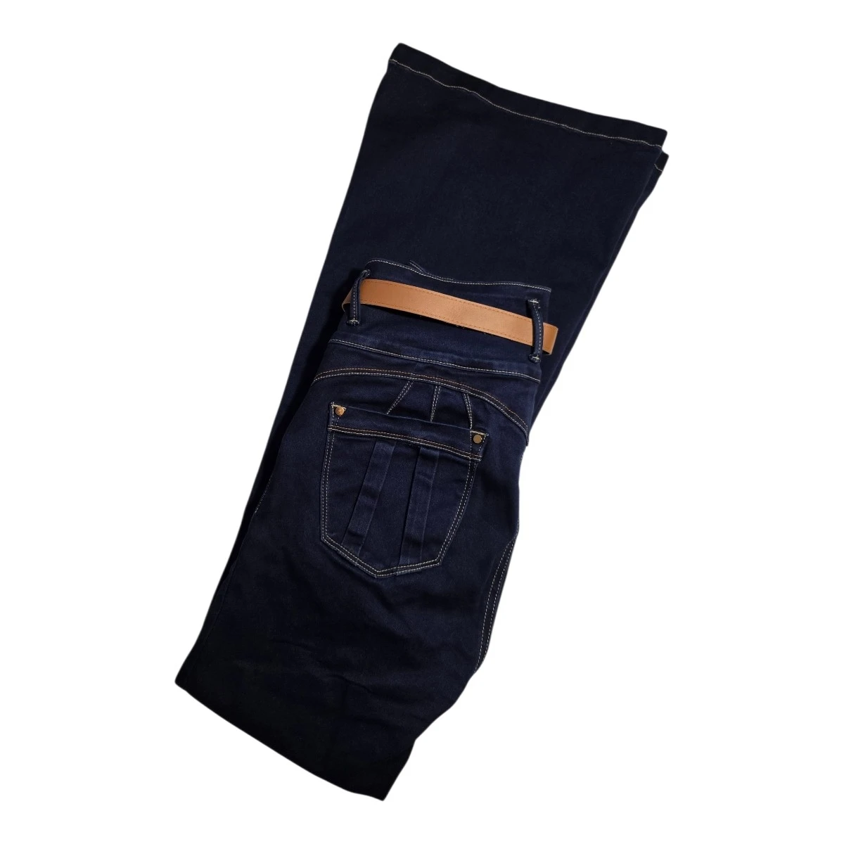 Jean Darcy Flare Jeans with Belt - photo 2