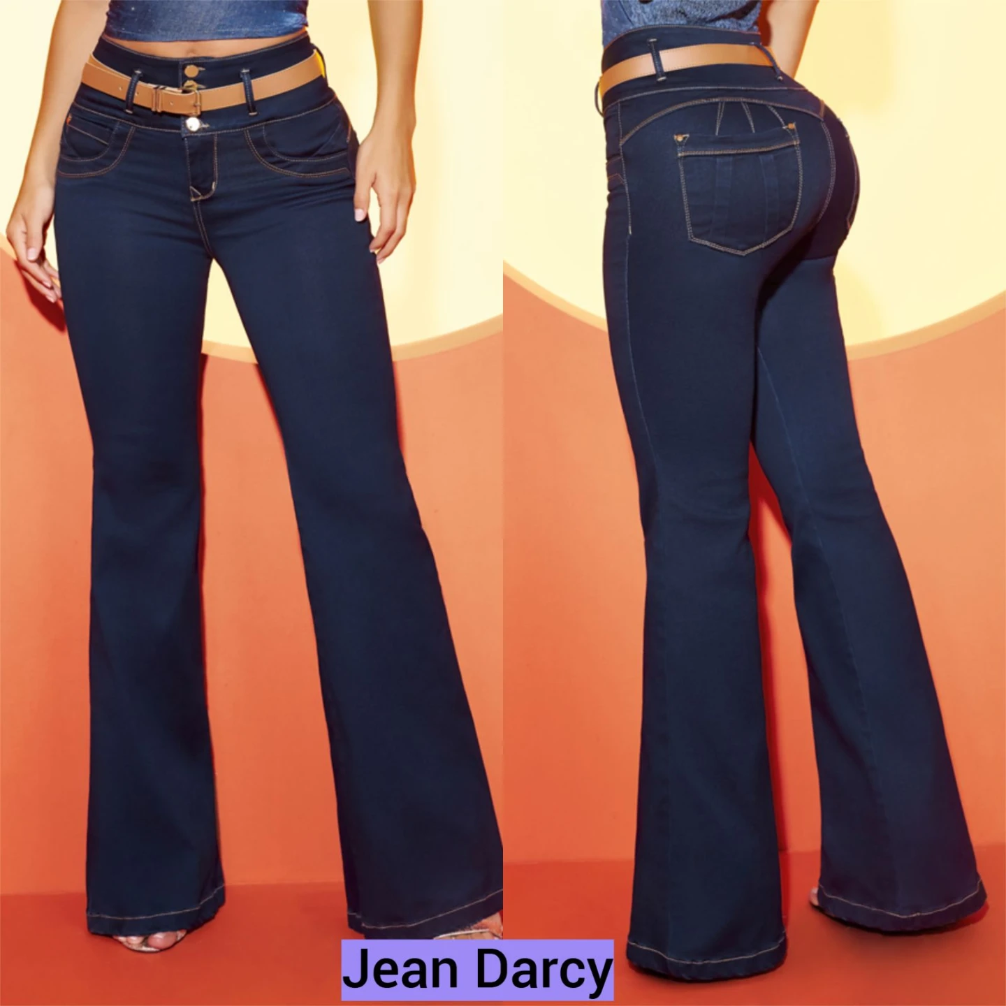 Jean Darcy Flare Jeans with Belt - photo 4