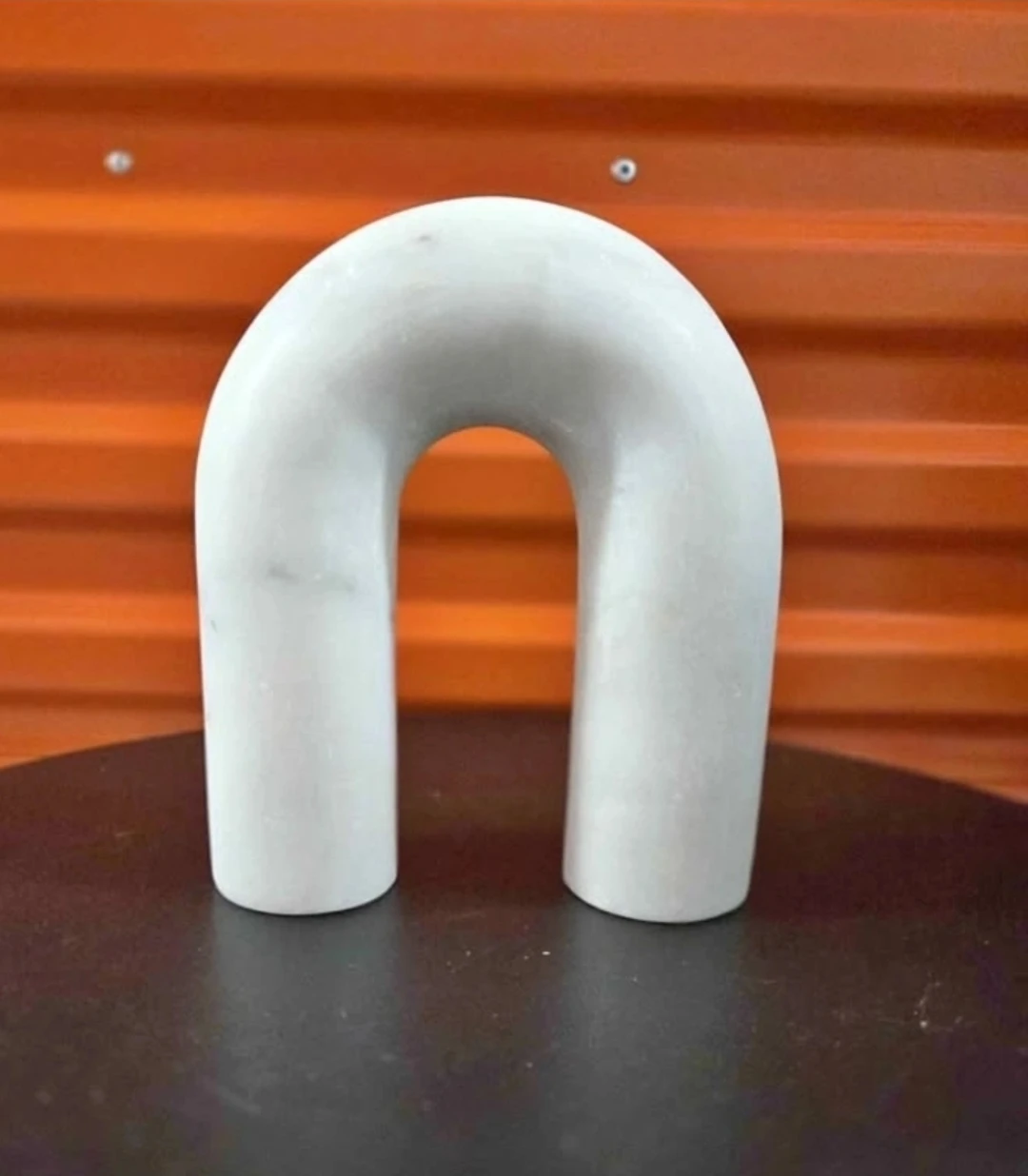 Studio McGee Target White Solid Marble Decorative Arch Object