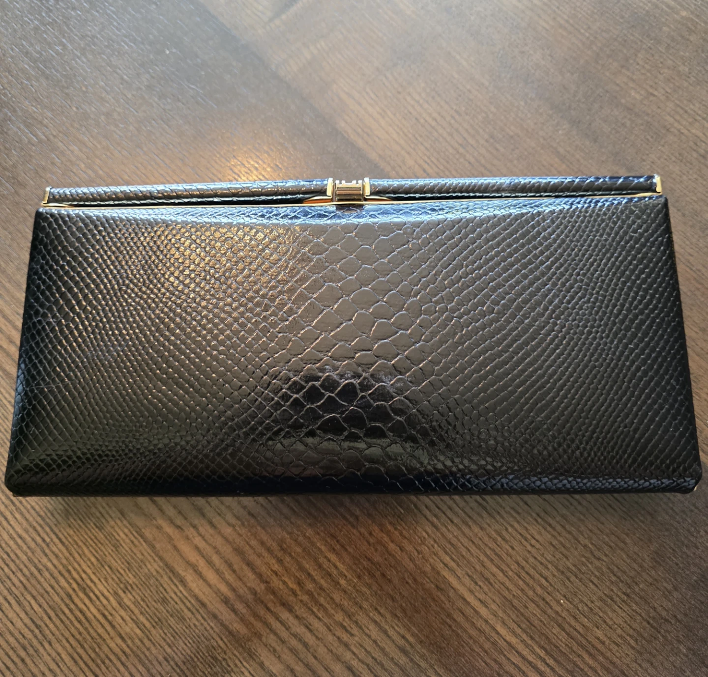 Beautiful Persaud of London  1960s  Snakeskin Clutch Purse