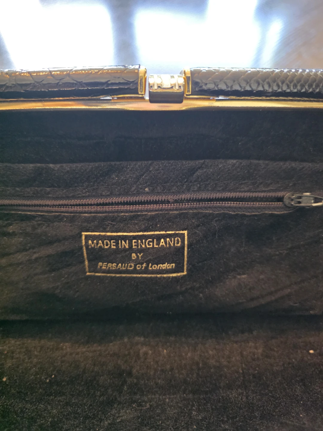 Beautiful Persaud of London  1960s  Snakeskin Clutch Purse - photo 3
