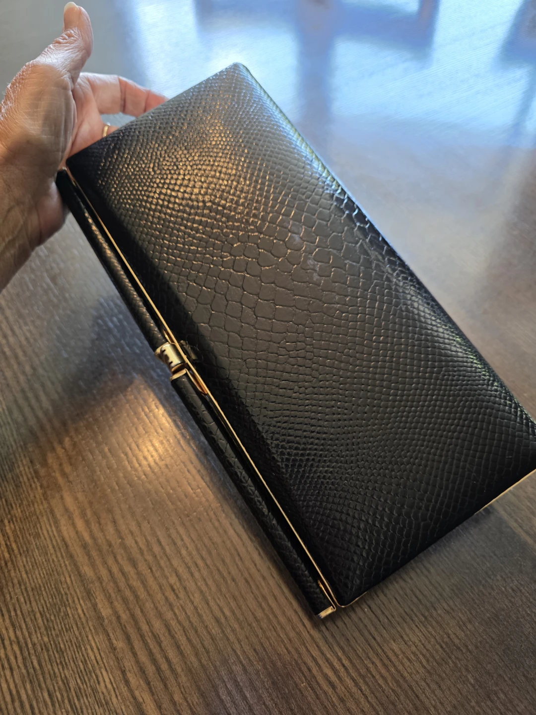 Beautiful Persaud of London  1960s  Snakeskin Clutch Purse - photo 4