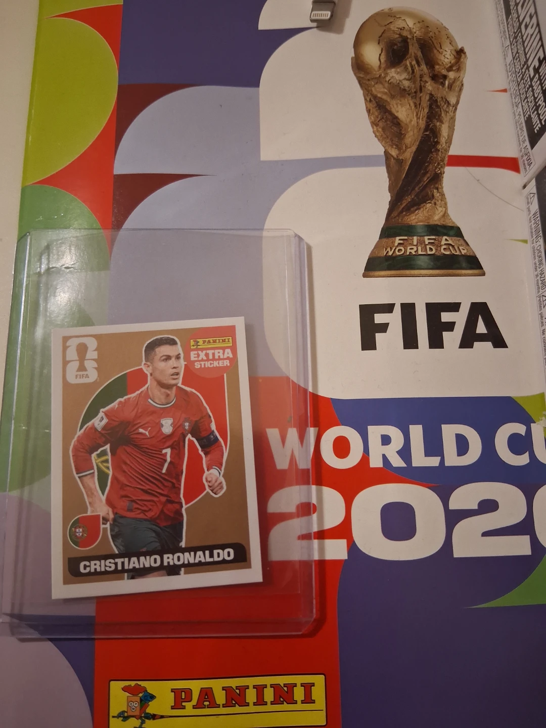 RARE 2026 Panini Cristiano Ronaldo Gold Extra Sticker