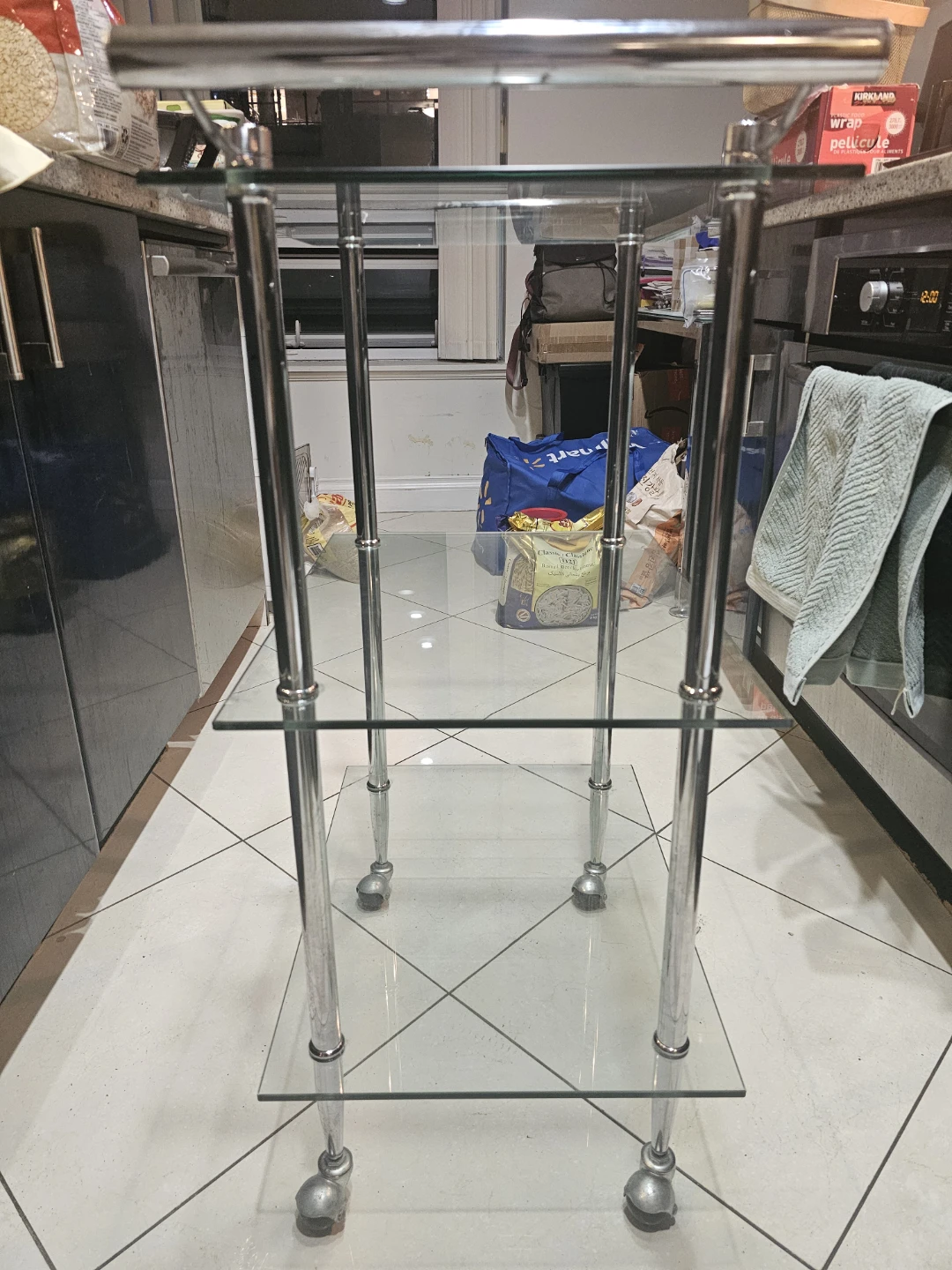 Glass and Chrome Bar Cart - photo 2