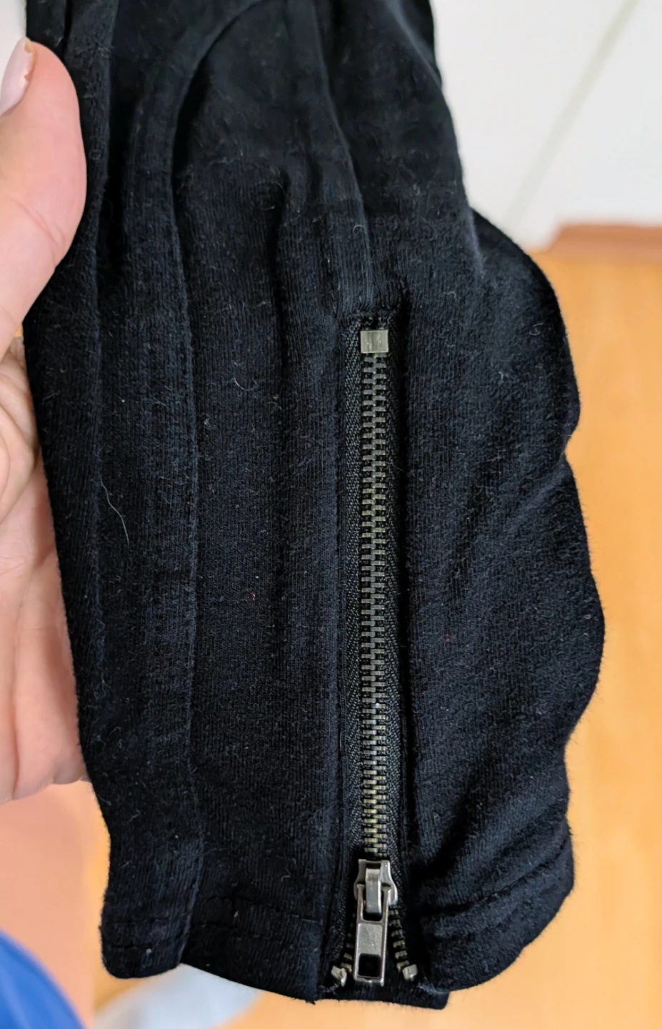 Thyme Black Zipper Detail Leggings  - Women's X- Small - photo 3