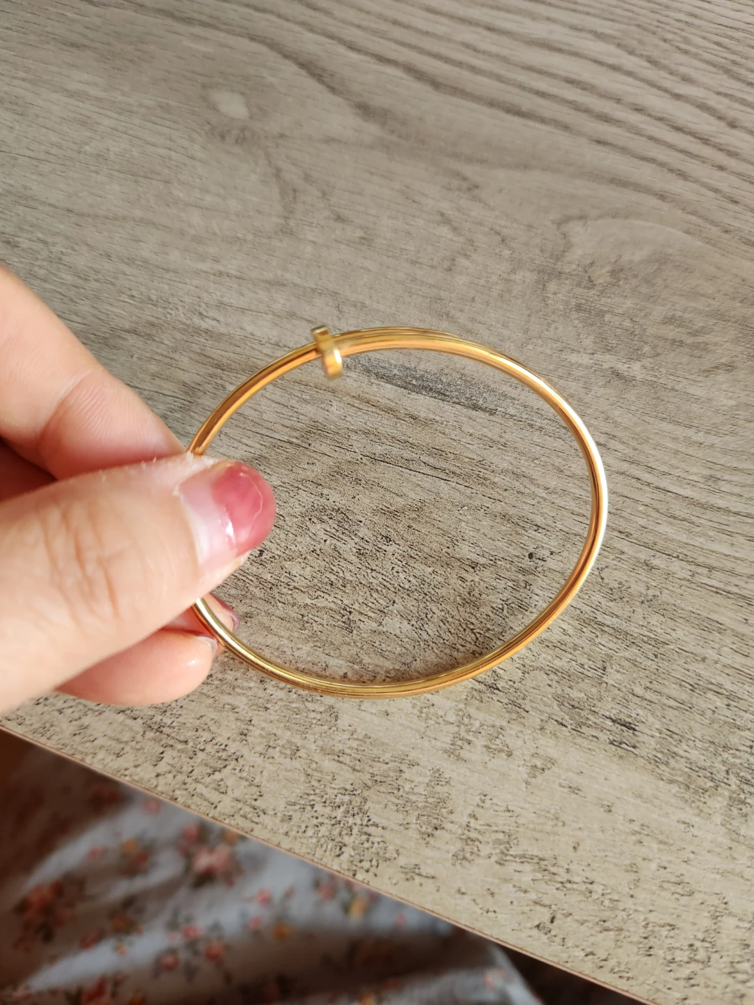 18k solid gold bracelet - photo 2
