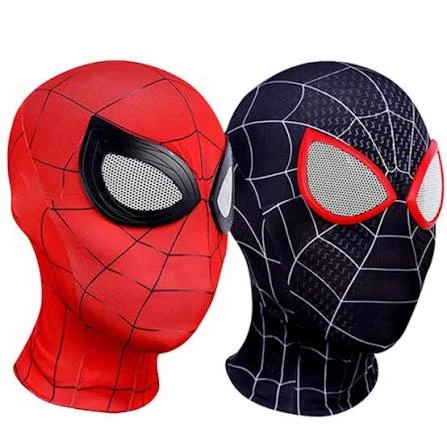 Spider-Man Full Head Mask - Red & Black