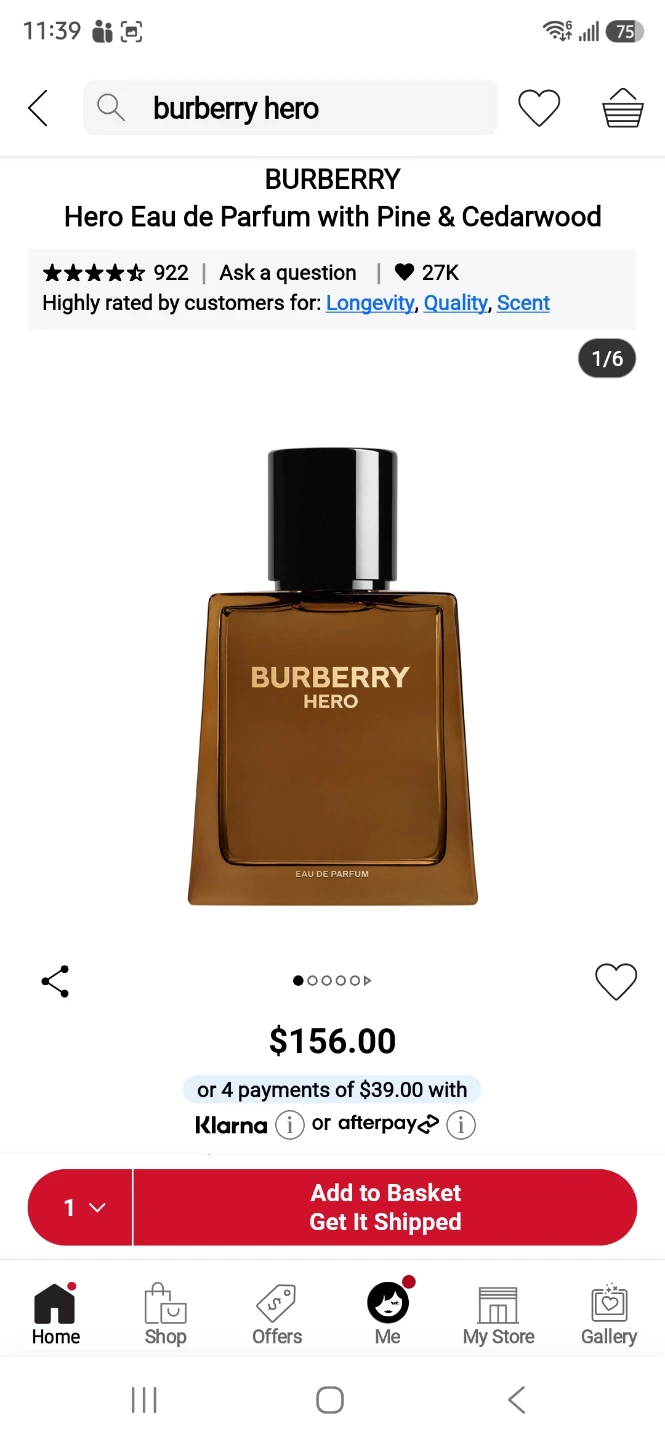 Burberry Hero Eau de Parfum 50 ml - photo 2