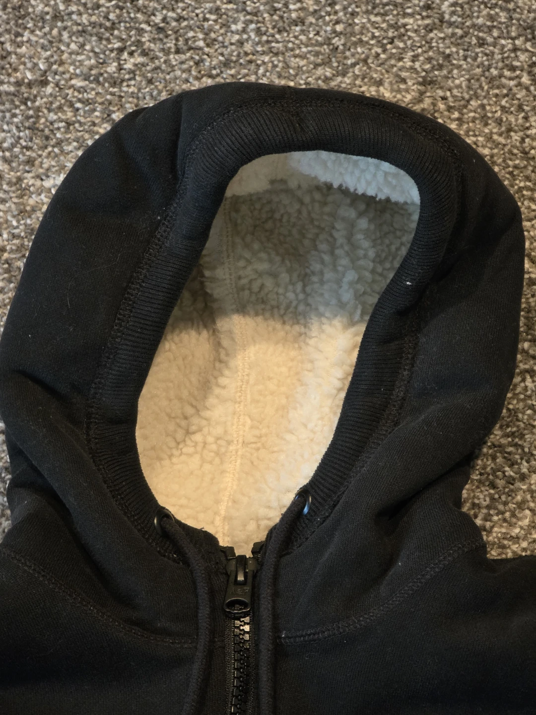 Abercrombie & Fitch Black Sherpa-Lined Fleece Jacket - photo 4
