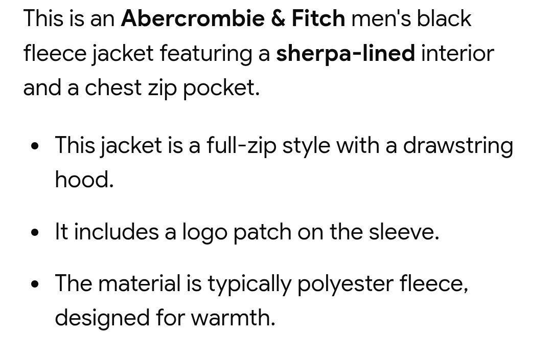 Abercrombie & Fitch Black Sherpa-Lined Fleece Jacket - photo 5