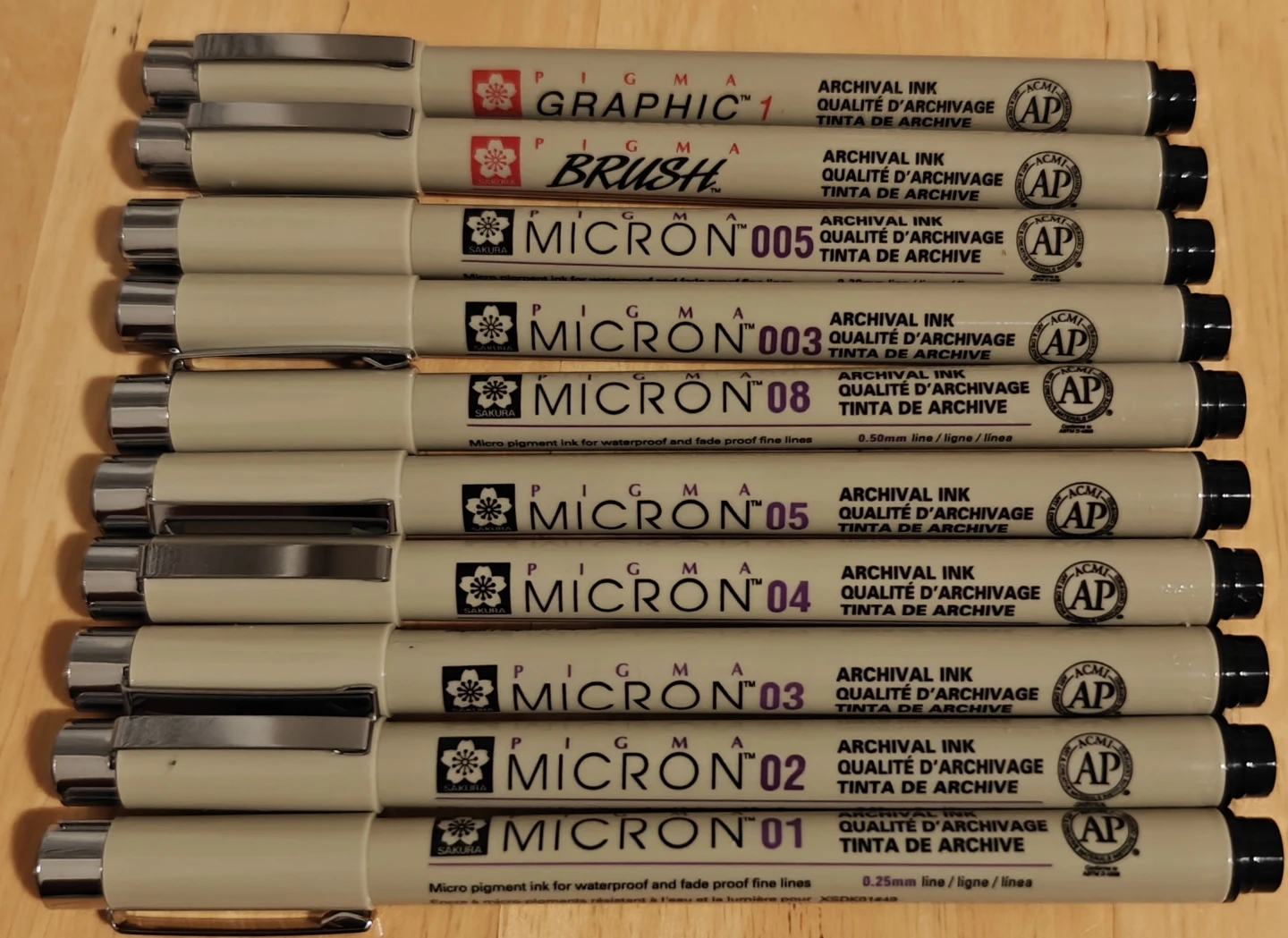 Sakura Pigma Micron Pens