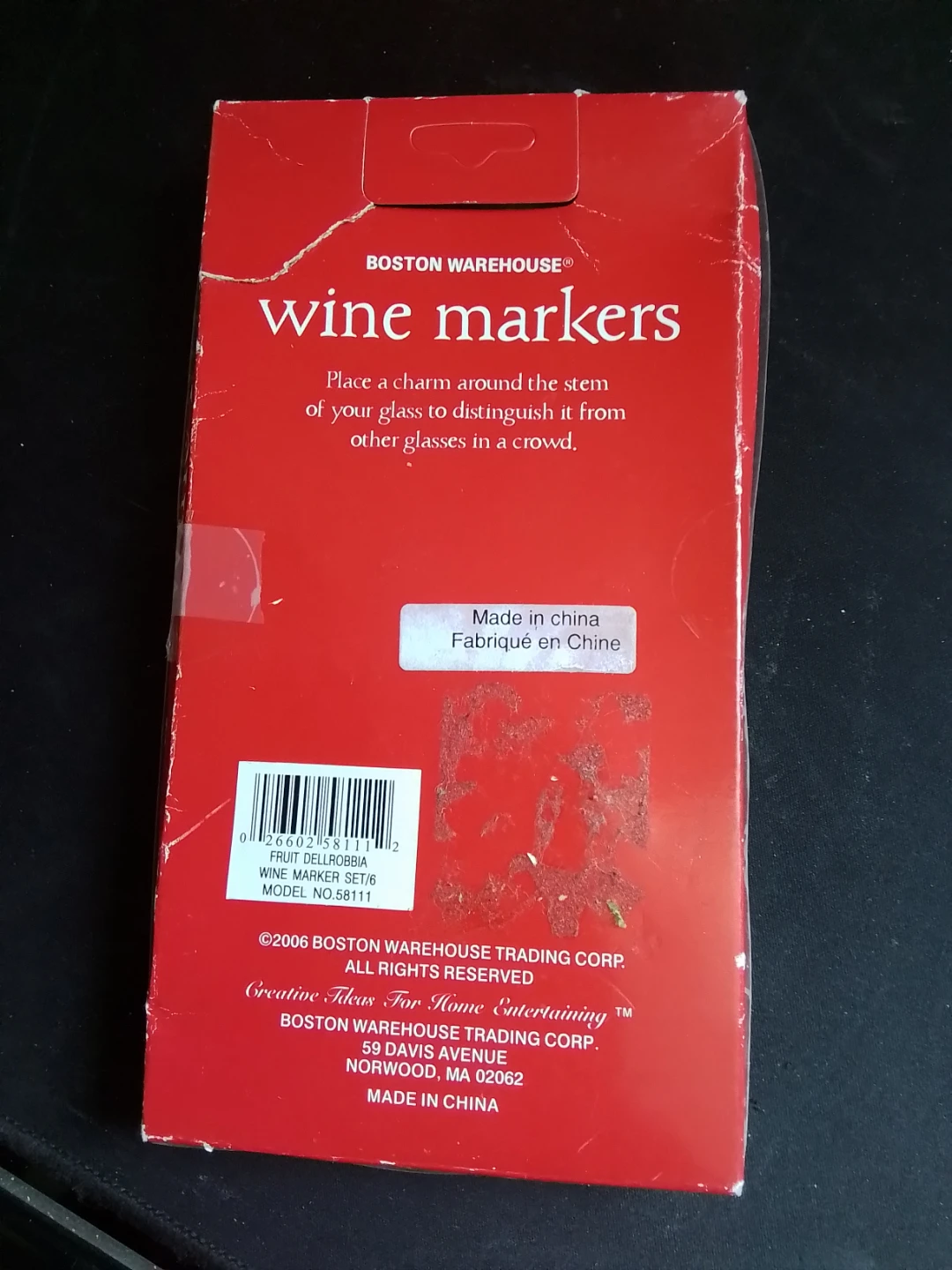 Boston Warehouse Wine Markers Set - photo 3