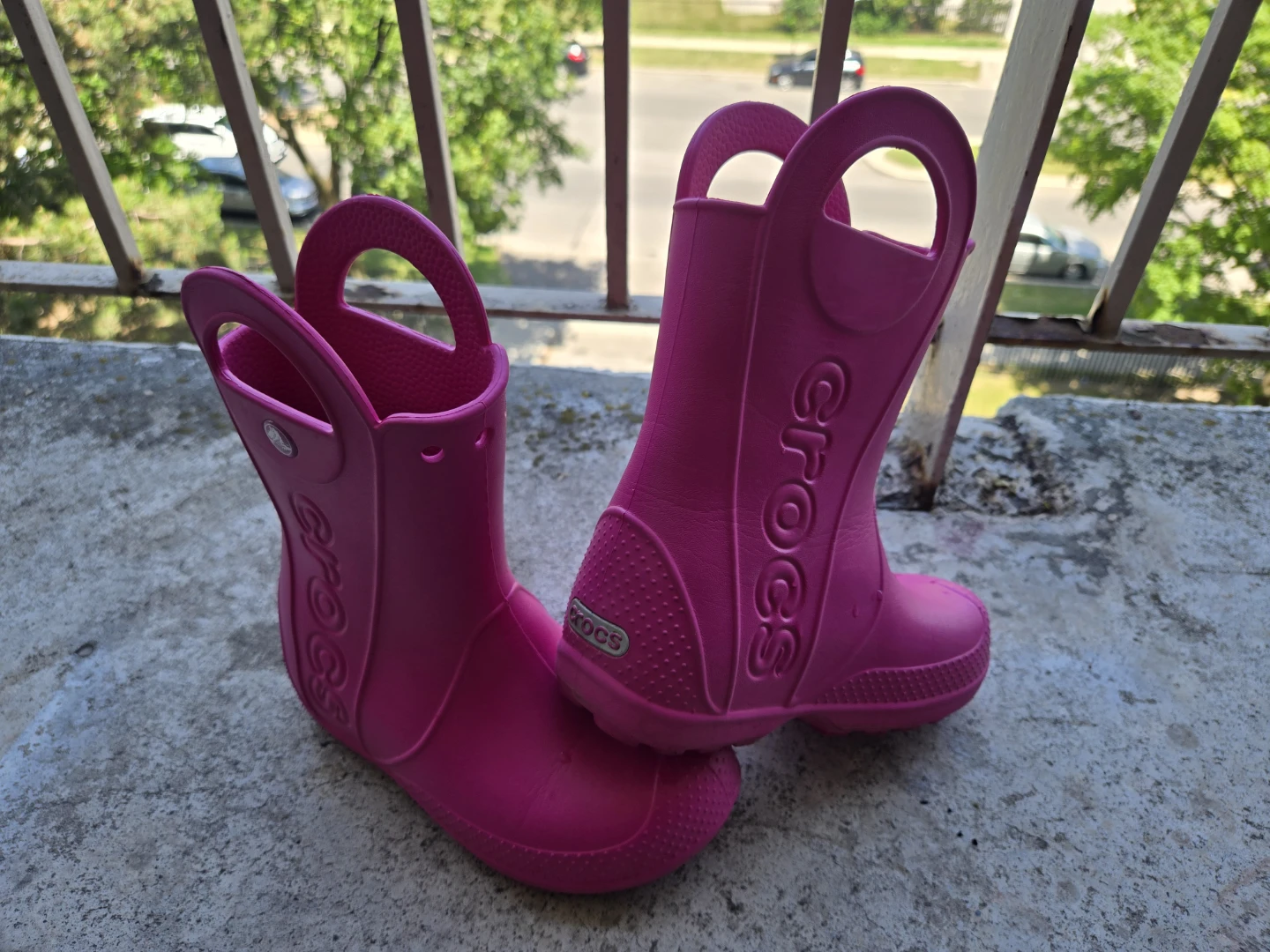 Pink Crocs Rain Boots - Size C12